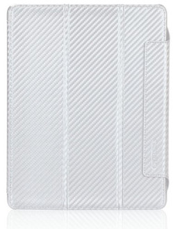 TuneWear IPAD3-CARBON-02 Cover case Weiß Tablet-Schutzhülle
