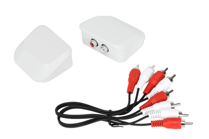WireSlim 496020 0.3m 2 x RCA 2 x RCA Schwarz, Rot, Weiß Audio-Kabel