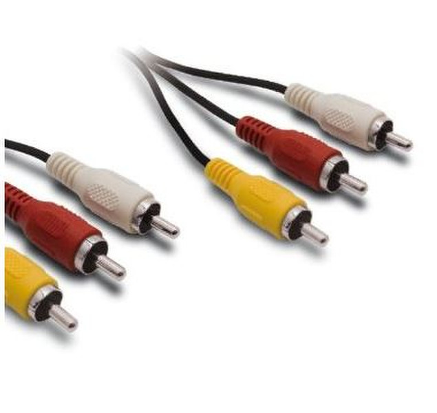 WireSlim 496003 2m 3 x RCA 3 x RCA Rot, Weiß, Gelb Audio-Kabel