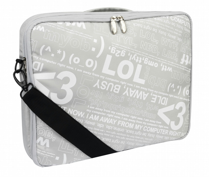 Gembird A4-GNCR-715S2 16.4Zoll Messenger case Silber Notebooktasche