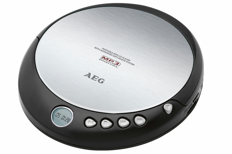 AEG CDP 4226 Portable CD player Schwarz, Silber