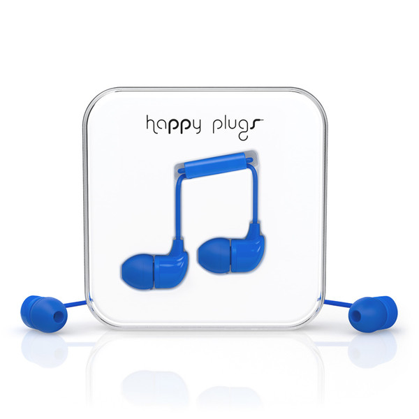 Happy Plugs In-Ear im Ohr Binaural Verkabelt Blau