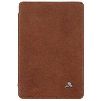 Vaja Nuova Pelle - Funda con tapa para iPad Mini, cuero Bridge, color caramelo Blatt Braun