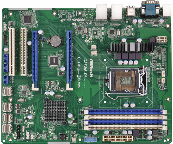 Asrock Q87WS-DL Intel Q87 Socket H3 (LGA 1150) ATX motherboard