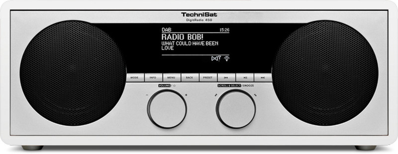 TechniSat DigitRadio 450 Персональный Analog & digital Белый радиоприемник