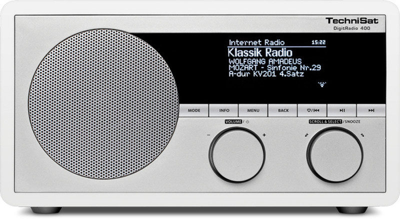 TechniSat 0001/4962 Analog & digital Weiß Radio