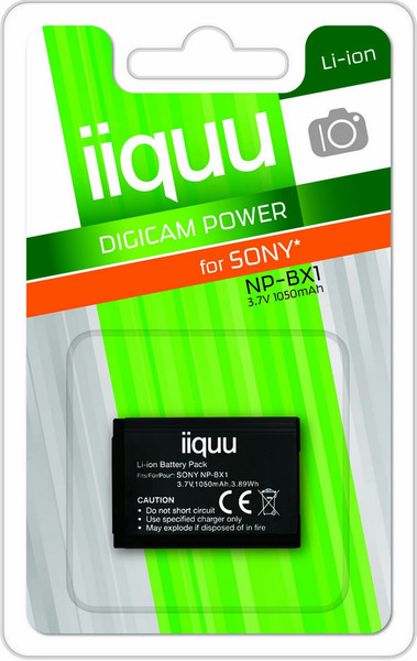 iiquu DSO021 Lithium-Ion 1050mAh 3.7V Wiederaufladbare Batterie