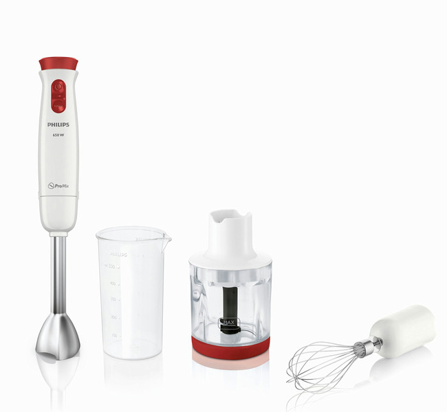 Philips Daily Collection HR1625/00 Immersion blender 0.5L 650W Red,White blender