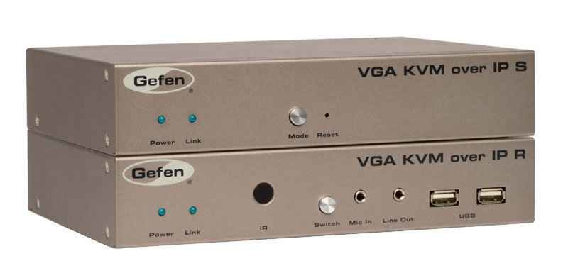 ITB GEEXT-VGAKVM-LAN AV-Receiver Silber Audio-/Video-Leistungsverstärker