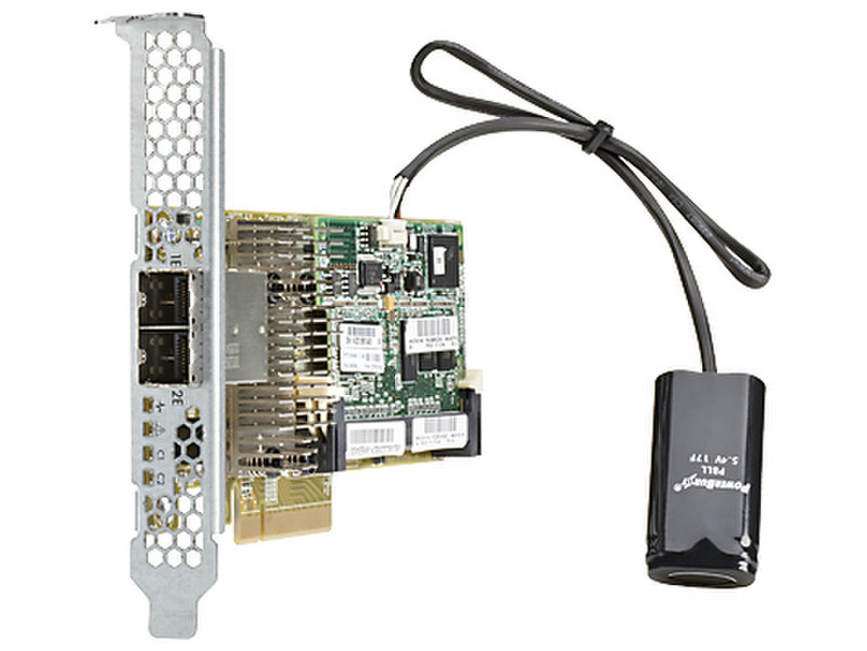 Hewlett Packard Enterprise Smart Array P431/4GB FBWC 12Gb 2-ports Ext SAS PCI Express x8 3.0 12Gbit/s RAID controller