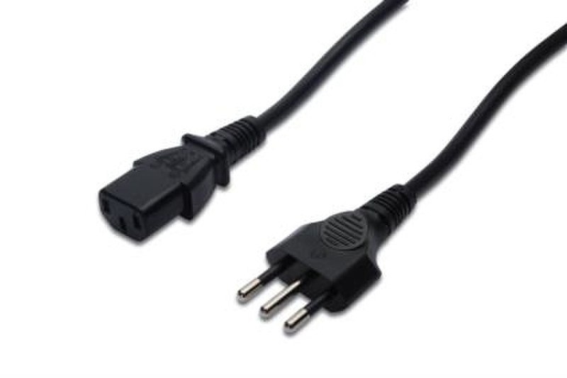 ASSMANN Electronic AK-440113-018-S 1.8m C13 coupler Black power cable
