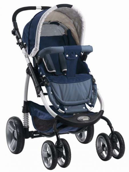 Joycare JL-900B Traditional stroller 1место(а) Черный, Синий детская коляска