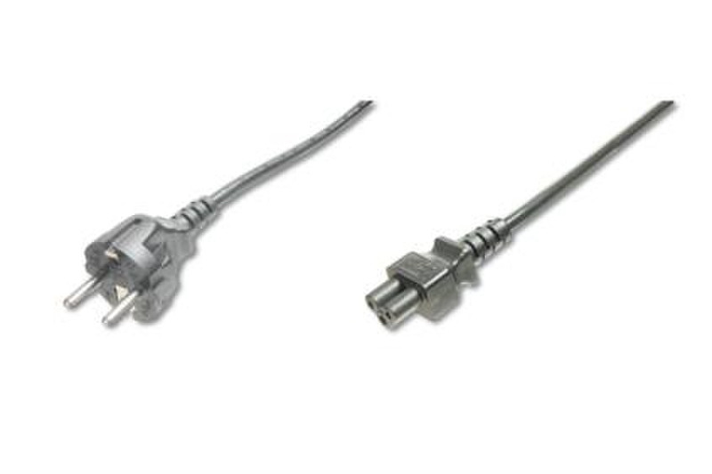 ASSMANN Electronic AK-440115-012-S 1.2m CEE7/7 Schuko C5 coupler Black power cable