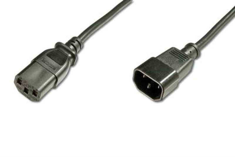ASSMANN Electronic AK-440205-018-S 1.8m C14 coupler C13 coupler Black power cable