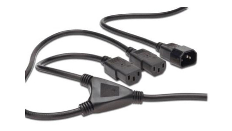 ASSMANN Electronic AK-440403-017-S C13 coupler C14 coupler Black power cable