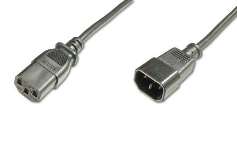 ASSMANN Electronic AK-440201-012-S 1.2m C14 coupler C13 coupler Black power cable
