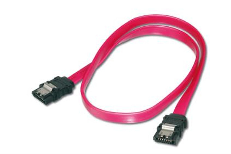 ASSMANN Electronic DK-400102-005-R 0.5м SATA 7-pin SATA 7-pin Черный, Красный кабель SATA