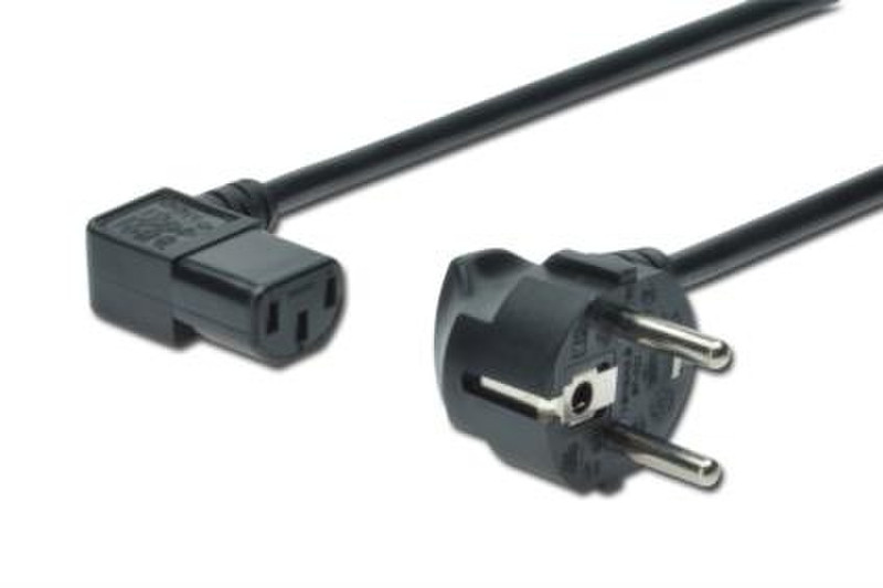 ASSMANN Electronic AK-440102-018-S 1.8м CEE7/7 Schuko Разъем C13 Черный кабель питания