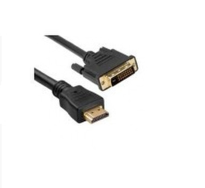 Unirise HDMID-10F-MM 3.05m HDMI DVI-D Schwarz Videokabel-Adapter