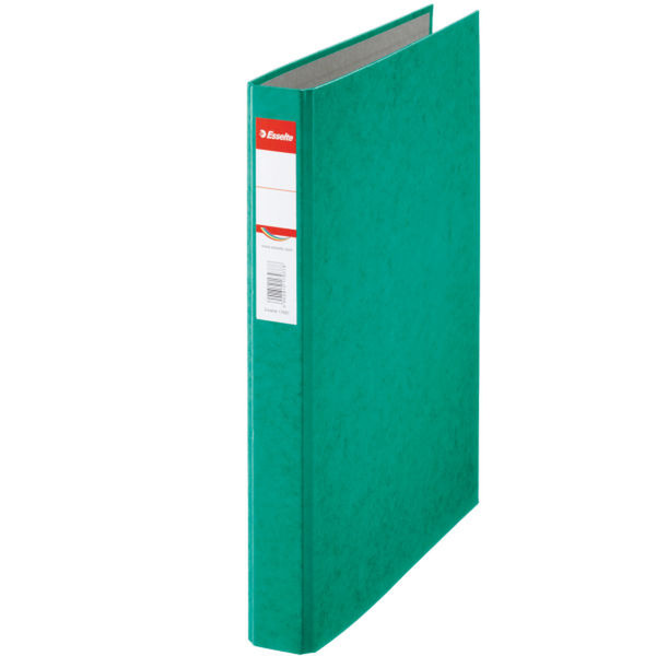 Esselte Cardboard ring binder Rainbow, 25mm Green ring binder