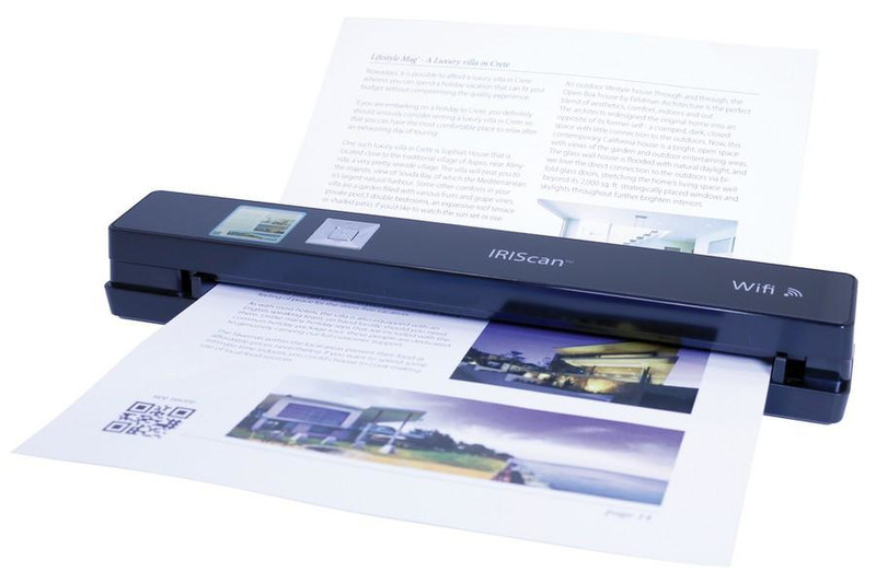 I.R.I.S. Scan Anywhere 3 WIFI ADF scanner 300 x 600dpi A4 Черный