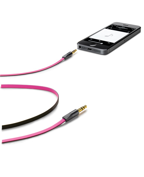 Cellularline APLOCUSTA3 1м 3,5 мм 3,5 мм Розовый аудио кабель