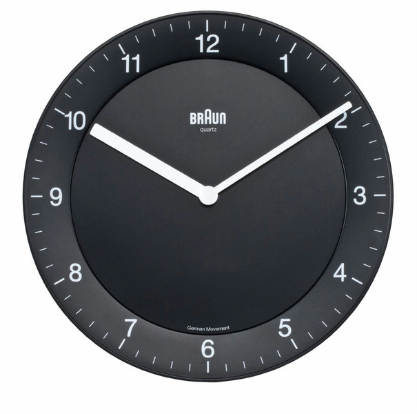Braun BNC006 Quartz wall clock Круг Черный