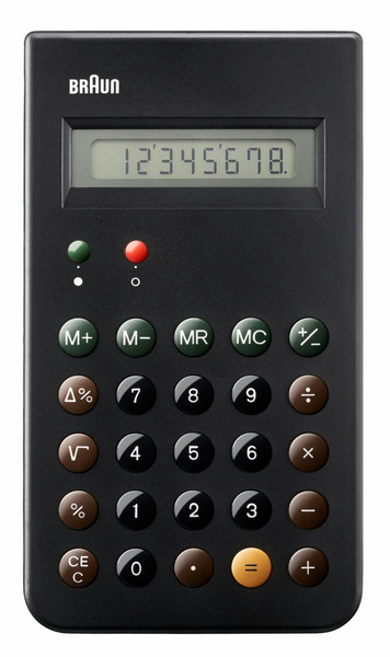 Braun BNE001BK Pocket Basic calculator Black calculator