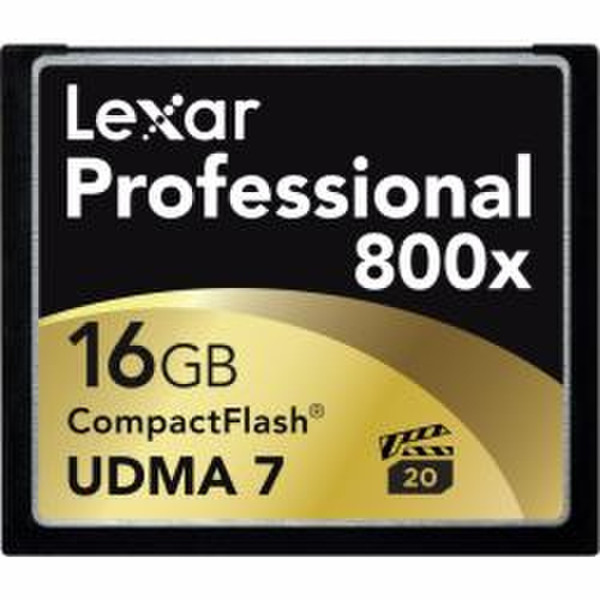 Lexar CF 16GB 800x Professional 16GB CompactFlash memory card
