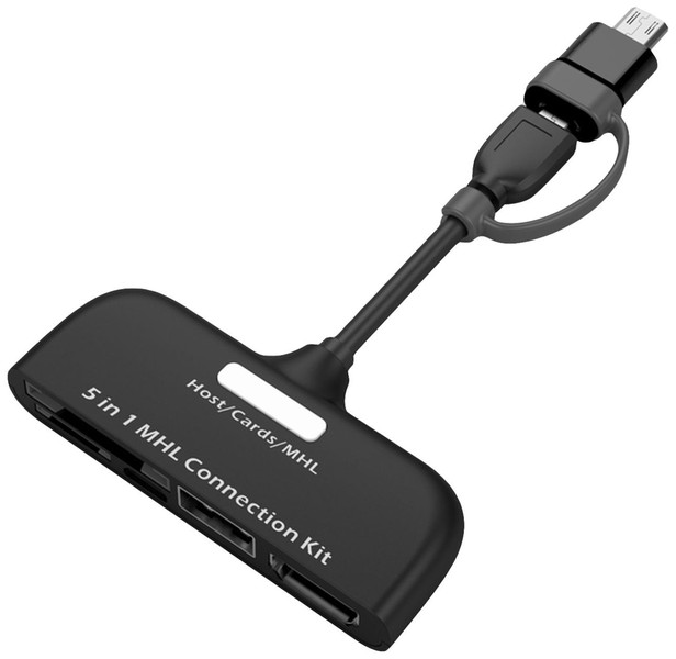 Muvit MUNTA0003 USB 2.0 Черный устройство для чтения карт флэш-памяти