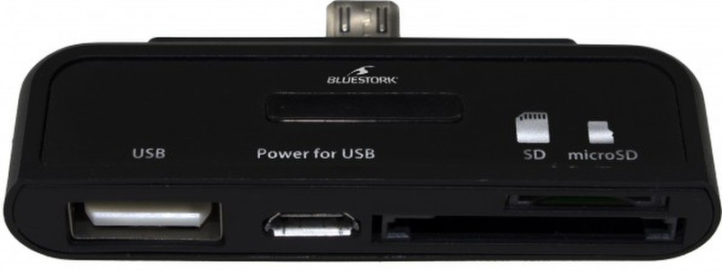 Bluestork BS-RDR-MUSB-SD Micro-USB Black card reader