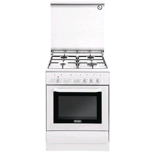 DeLonghi DEW 664 Freistehend Gas hob A Weiß Küchenherd