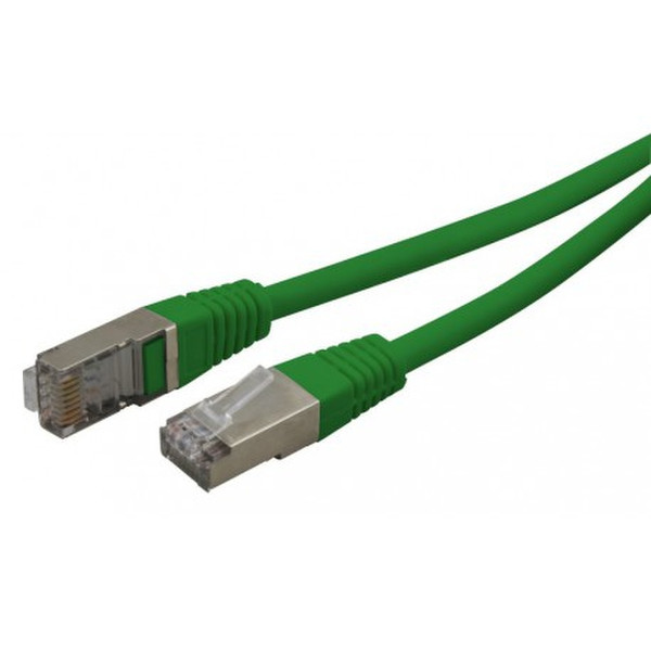Waytex 32072 2m Cat5e F/UTP (FTP) Grün Netzwerkkabel