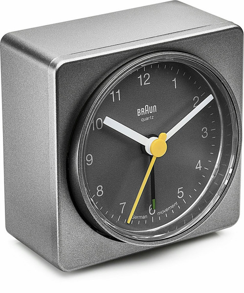 Braun BNC011 Quartz table clock Прямоугольный Серый