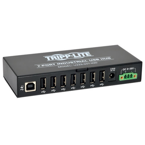 Tripp Lite U223-007-IND 480Mbit/s Schwarz Schnittstellenhub