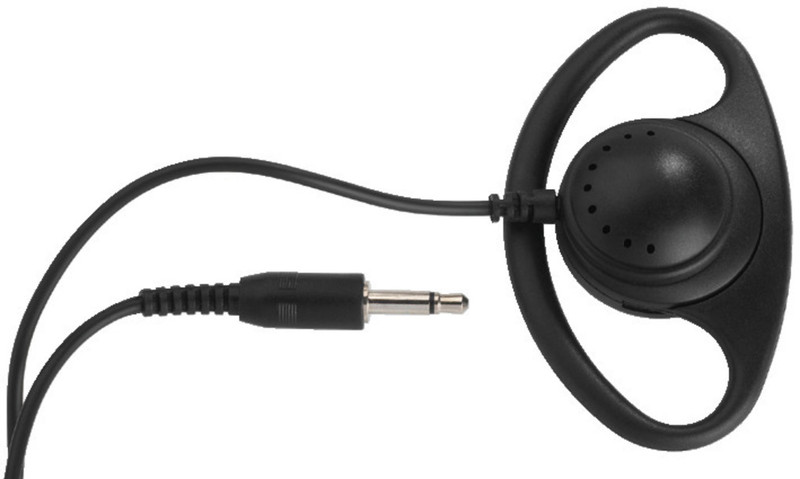 Monacor ES-230 Supraaural Ear-hook Black headphone