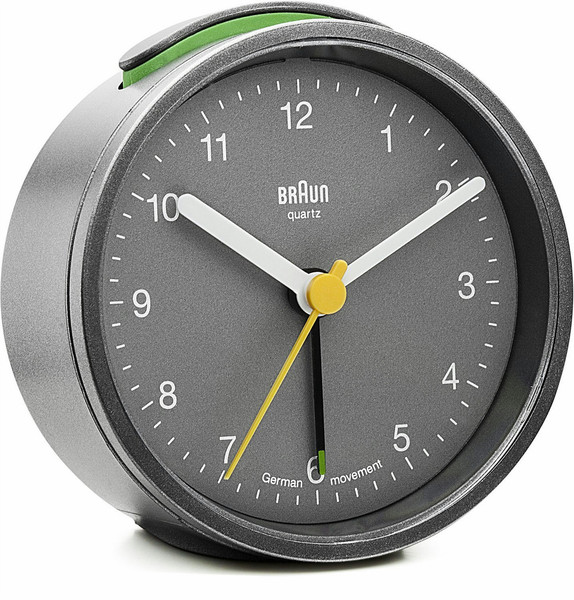 Braun BNC012 Quartz table clock Круглый Серый