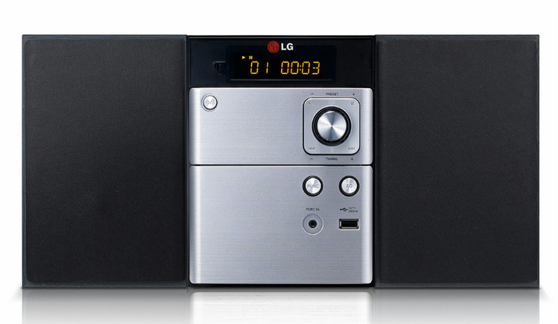 LG CM1530BT Micro-Set 10W Schwarz, Silber Home-Stereoanlage