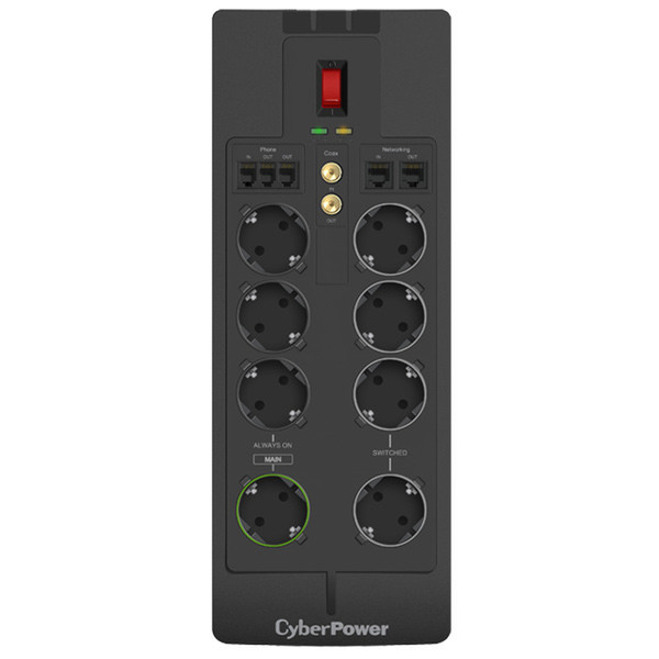 CyberPower SB0801PRG-FR 8AC outlet(s) 250V 2.4m Black surge protector