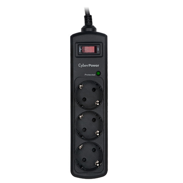 CyberPower B0310SA0-FR 3AC outlet(s) 250V 1m Black surge protector