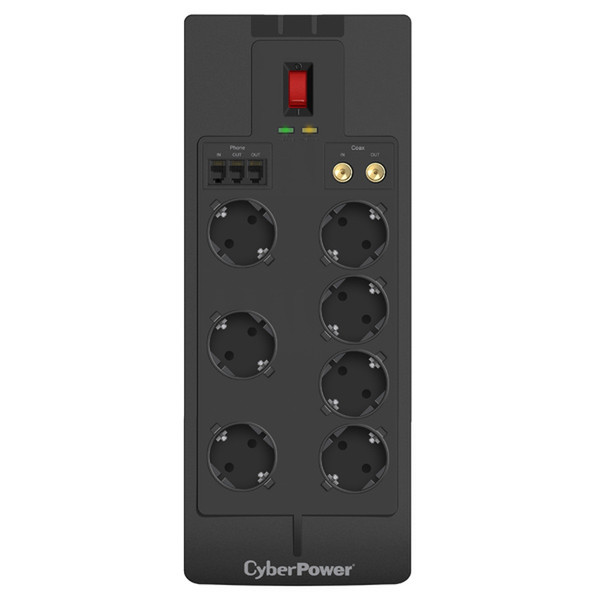 CyberPower SB0701AD-FR 7AC outlet(s) 250V 1.8m Black surge protector