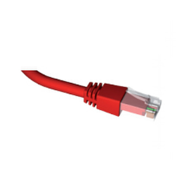 Brand-Rex C6CPCU030-111BB 3м Cat6+ U/UTP (UTP) Красный сетевой кабель