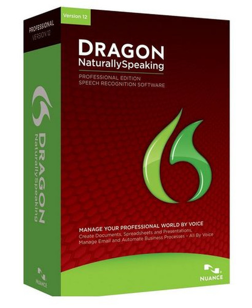 Nuance Dragon NaturallySpeaking Professional 12, ITA