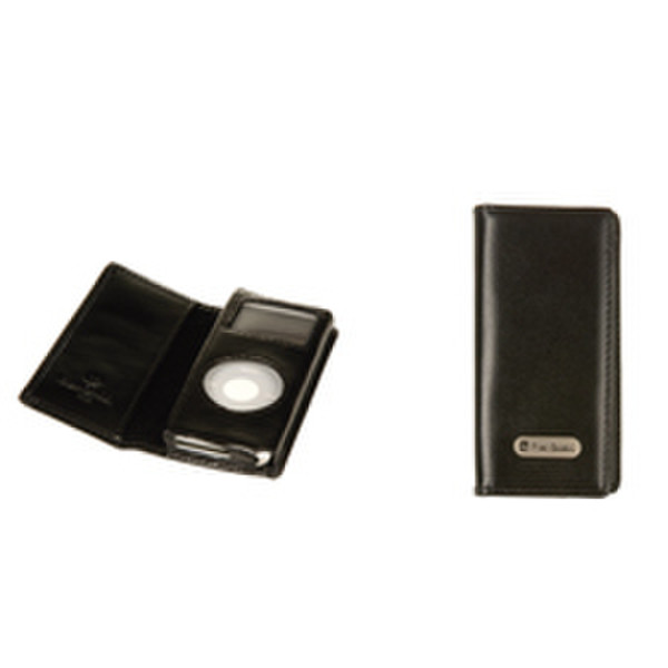 Pierre Cardin Heuptasje zwart leder voor Ipod Nano Schwarz