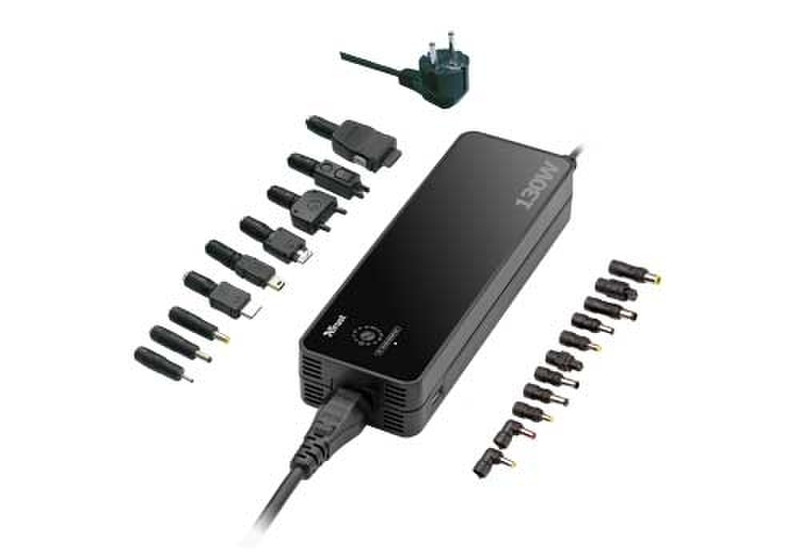 Trust 130W Notebook Power Adapter PW-2130 Schwarz Netzteil & Spannungsumwandler