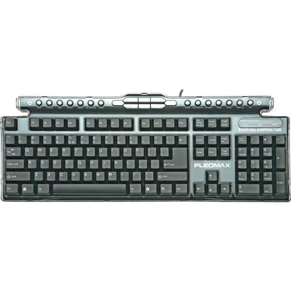 Samsung Pleomax PKB-7000 Crystal Multimedia Keyboard USB Schwarz Tastatur