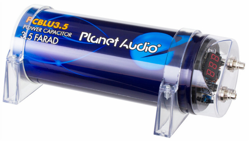 Planet Audio PCBLU3.5 Fixed  capacitor Cylindrical DC Blue capacitor