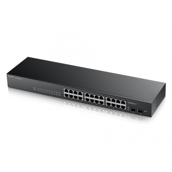 ZyXEL GS1900-24 Управляемый L2 Gigabit Ethernet (10/100/1000) Черный