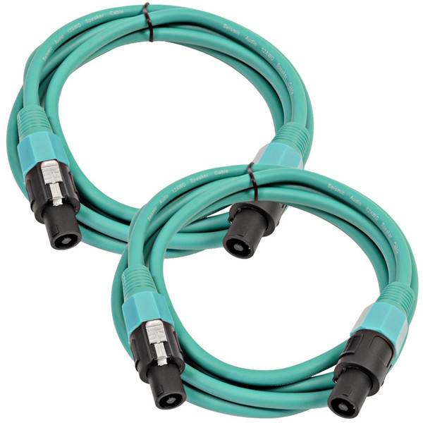 Seismic Audio TW12S10GREEN-PAIR Audio-Kabel