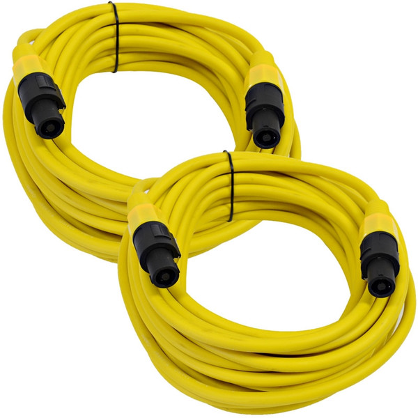 Seismic Audio TW12S35YELLOW-PAIR